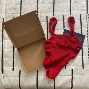 Youswim Aplomb High Waist Two Piece in Rosso